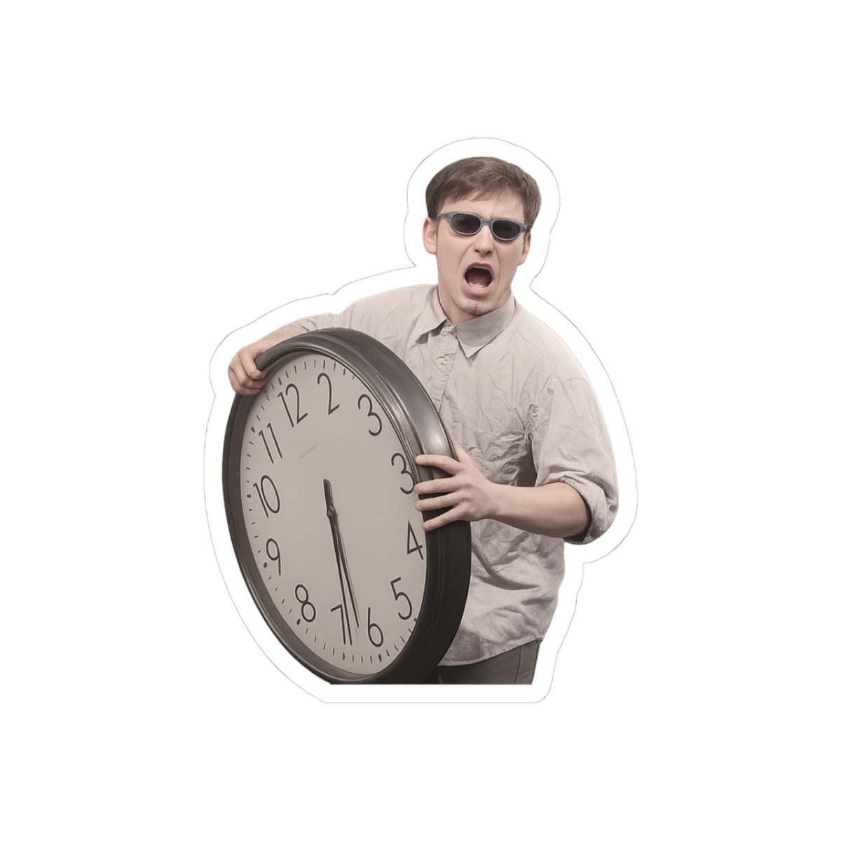 Filthy Frank Time V2 Funny Sticker