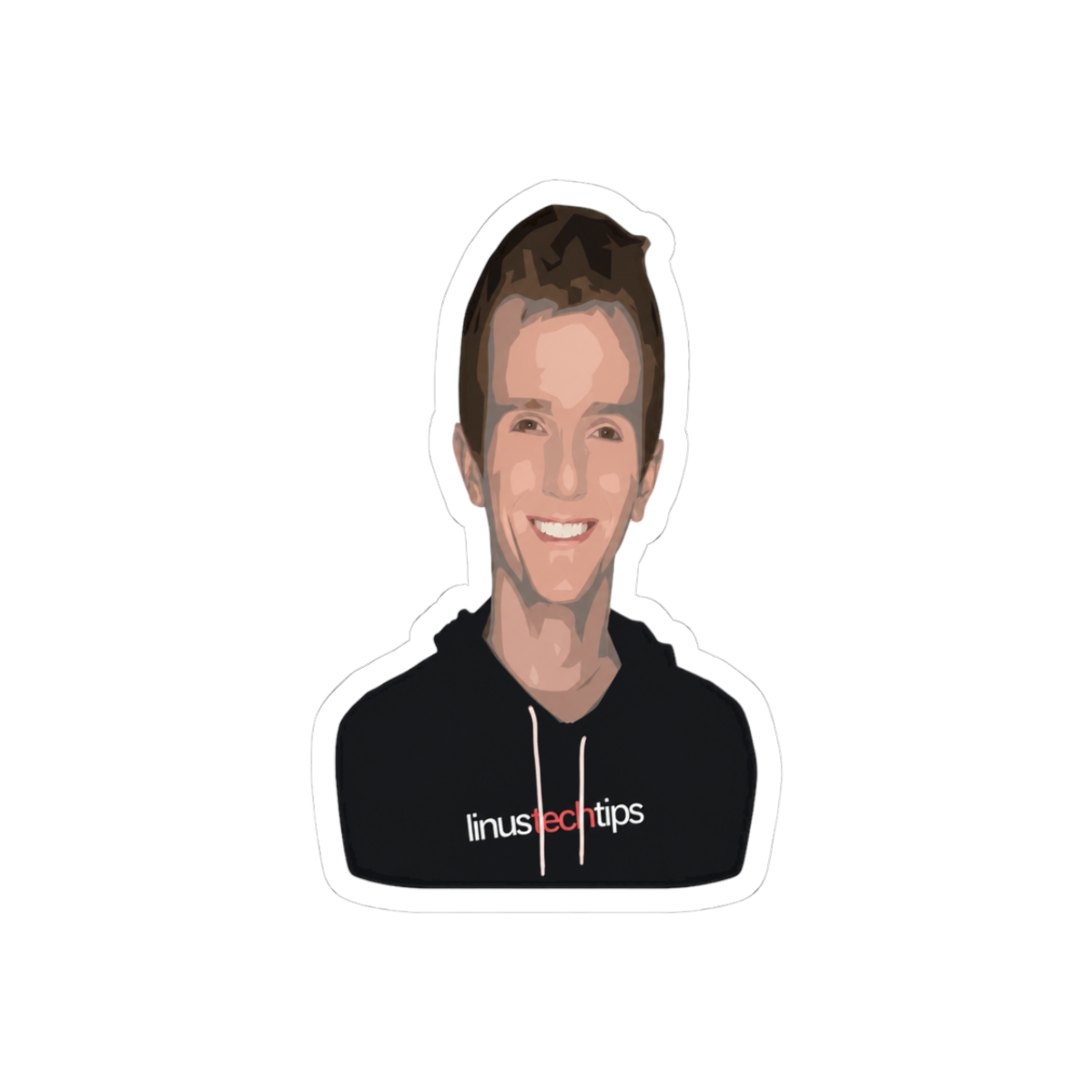 linus tech tips illustration Sticker